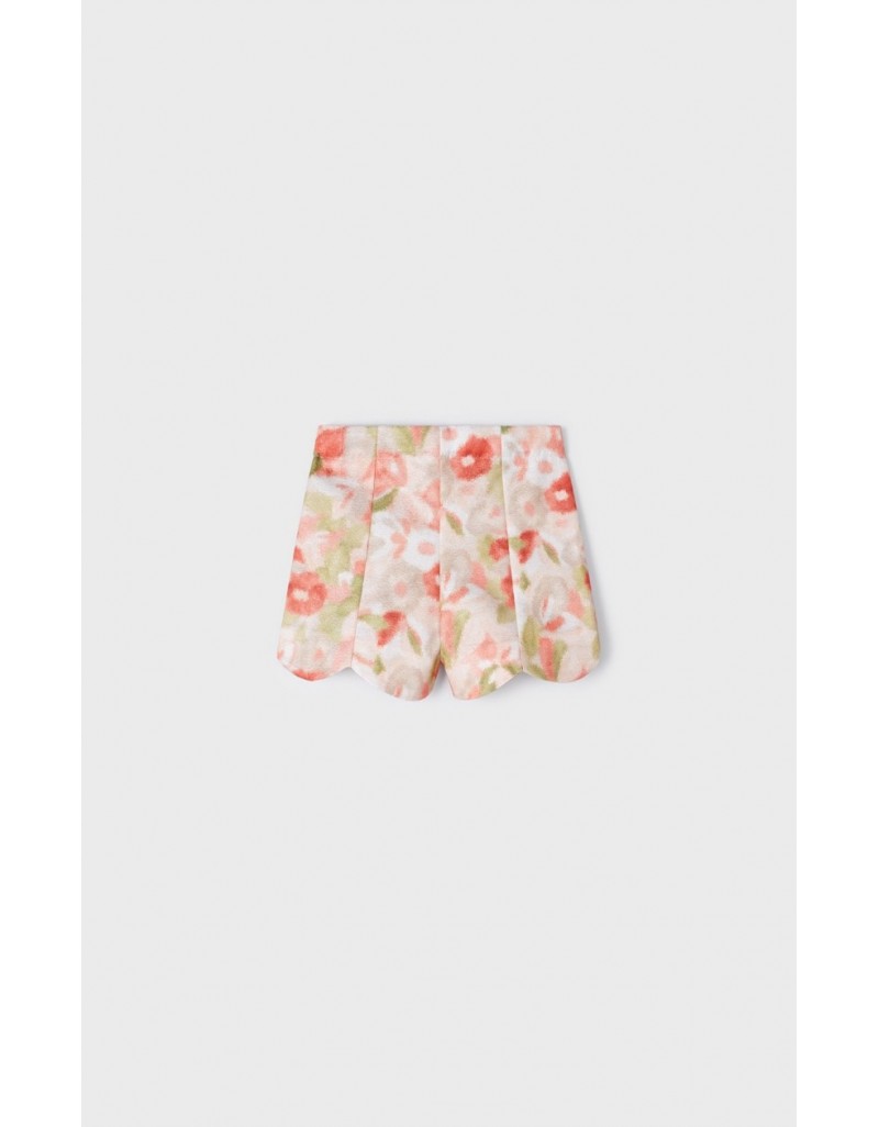 Nude Patterned Short Pant