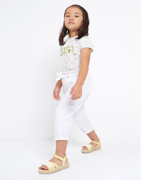 White Long pants