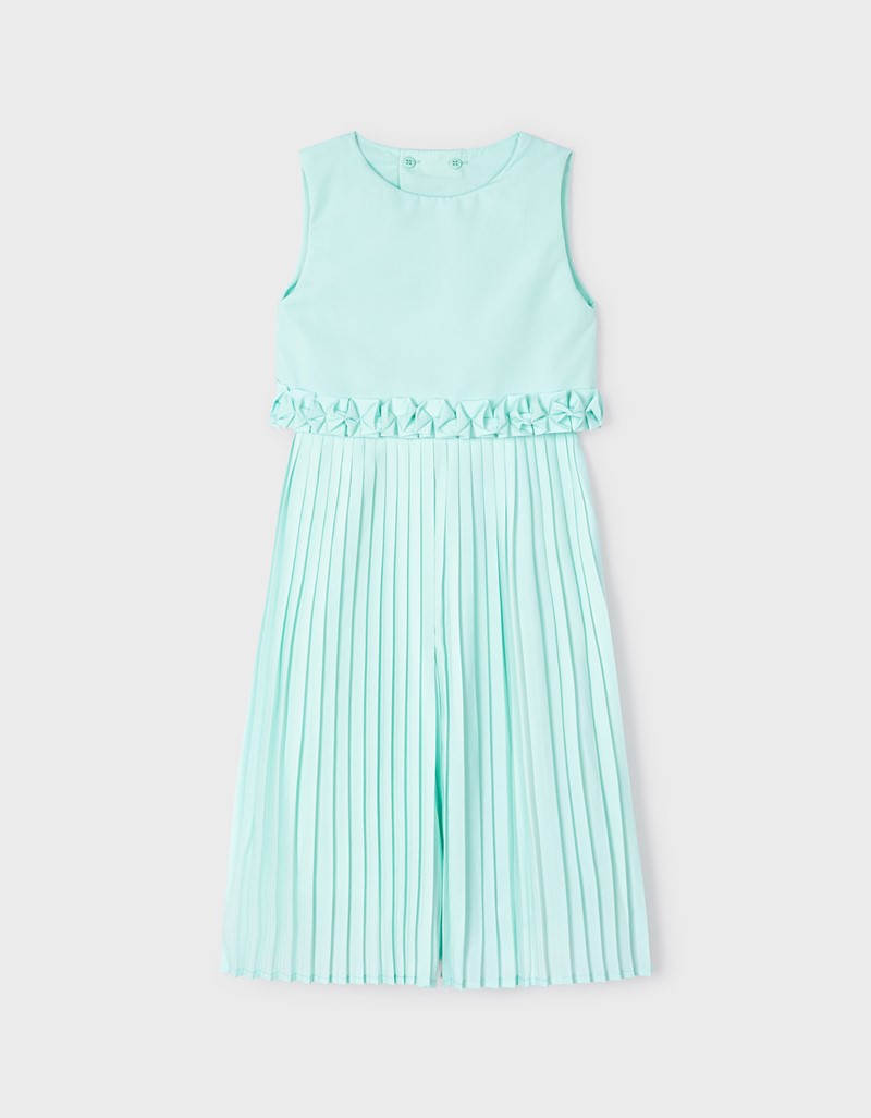 Aqua Pleated romper