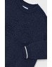 Navy Embossed jersey