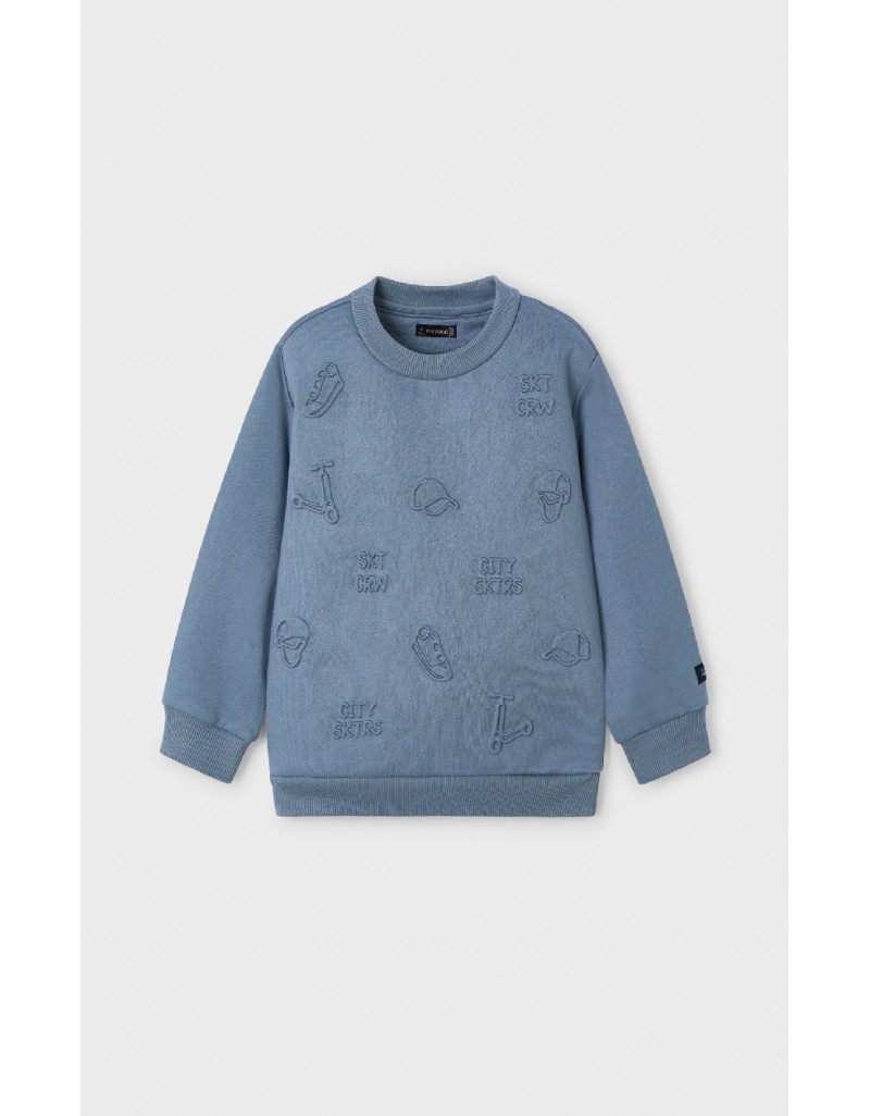 Grey Embossed pullover