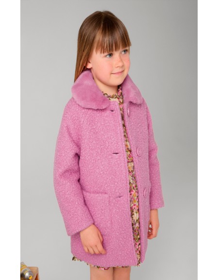 Pink Shearling coat