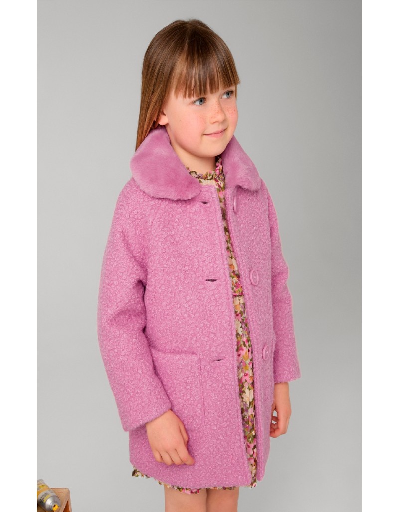 Pink Shearling coat