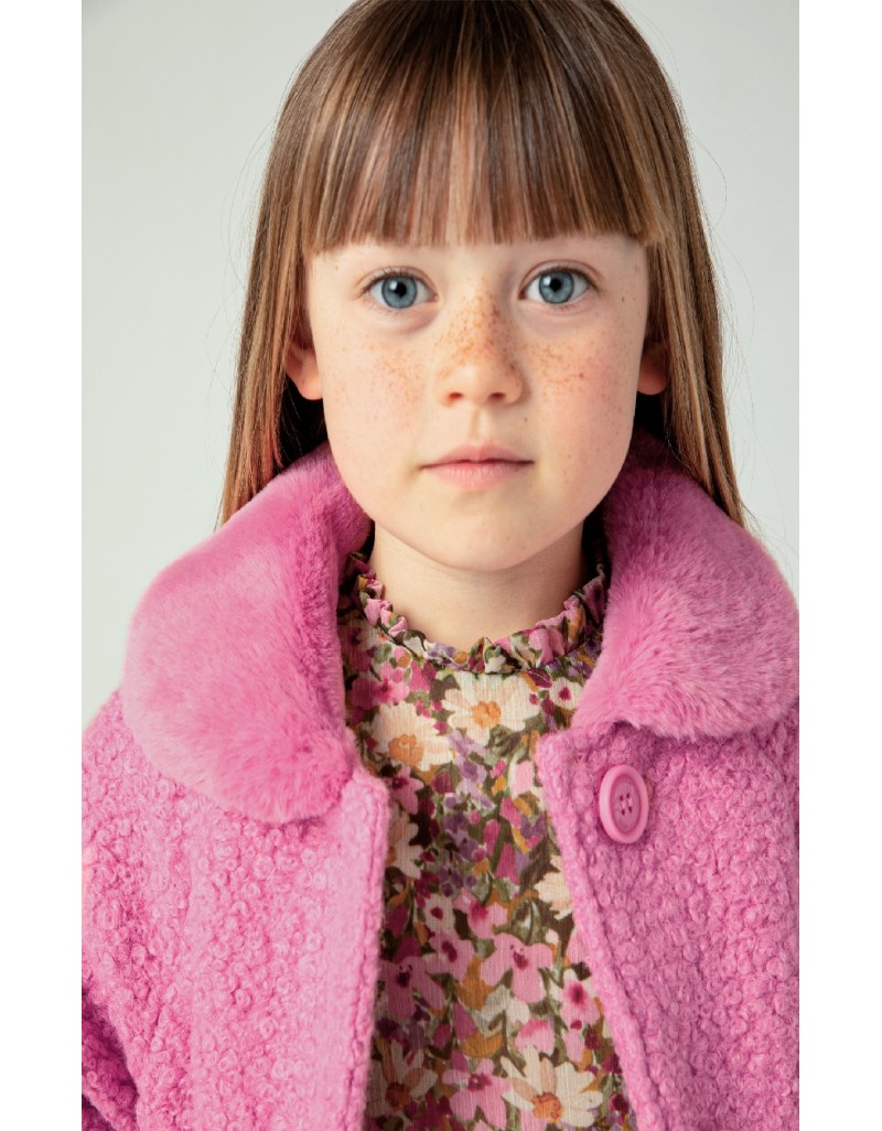 Pink Shearling coat