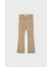 Brown Flared cargo pants