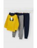 Yellow Pullover tracksuit 2 pants