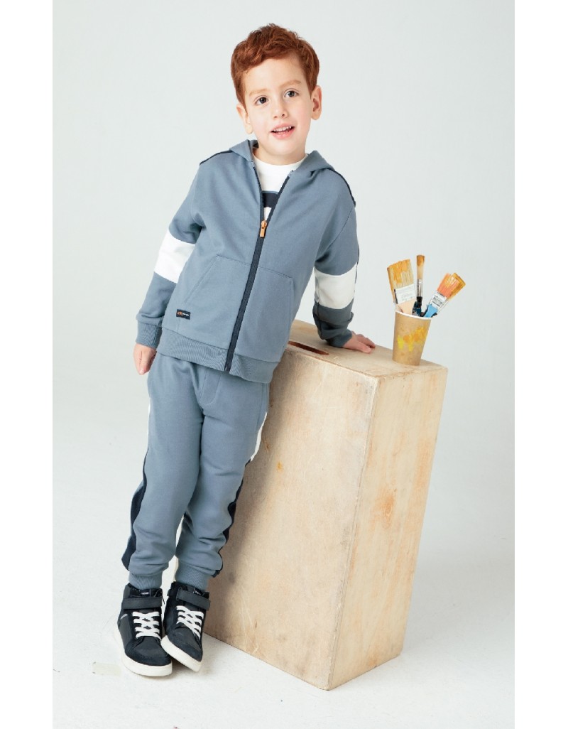 Grey 2 Pants ottoman tracksuit