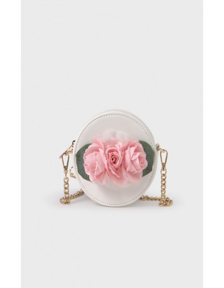 Cream Floral Handbag