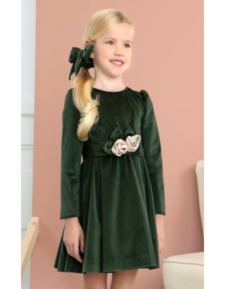 Green Velvet dress