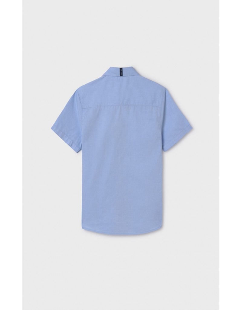 Sky Blue Short Sleeve Dress Shirt