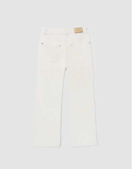 White cropped pant