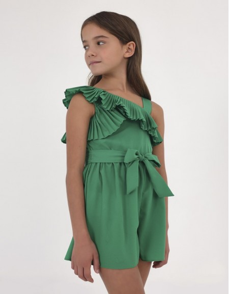 Emerald Crepe romper