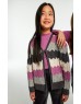 Purple Cardigan zigzag design