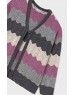 Purple Cardigan zigzag design