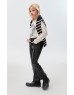Black Leatherette long pants