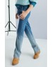 Blue Deep dye trousers