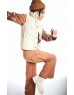 Brown Fleece cargo pants