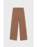 Brown Fleece cargo pants