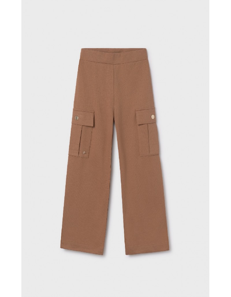 Brown Fleece cargo pants