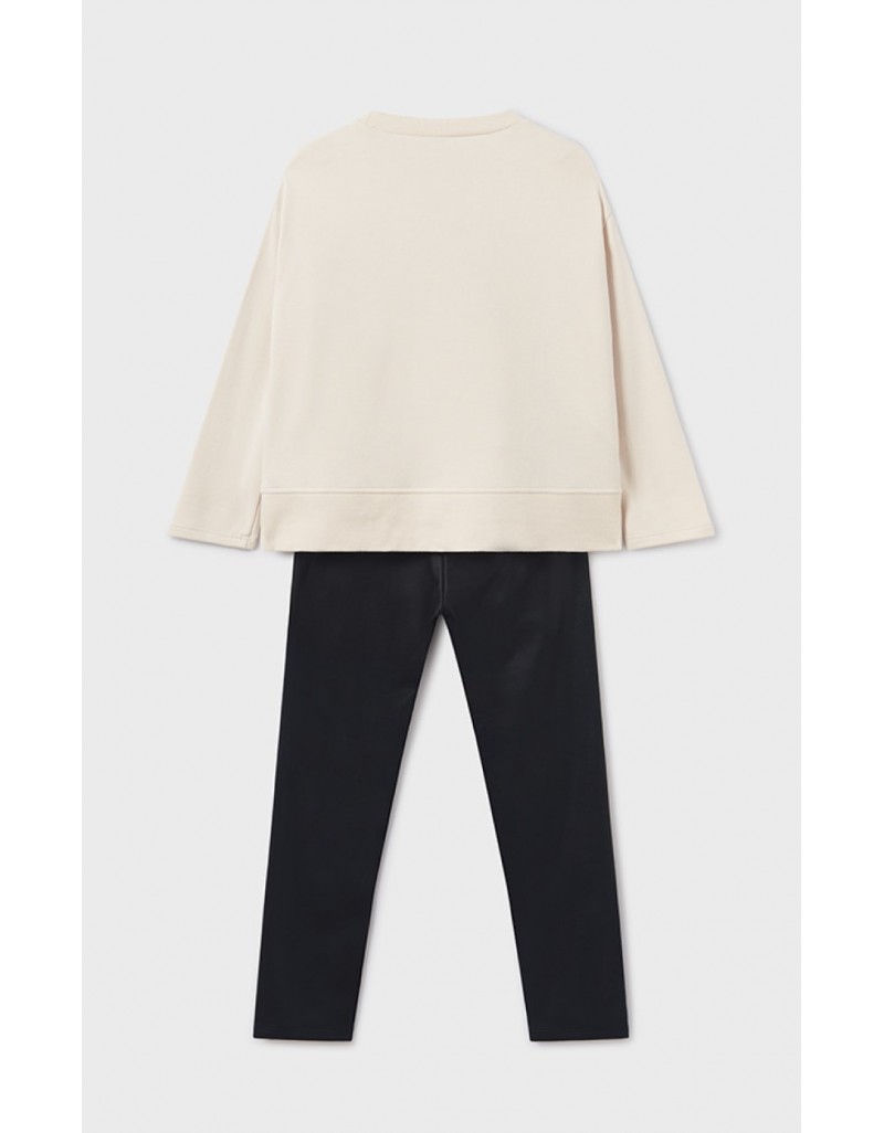 Beige Leggings Set