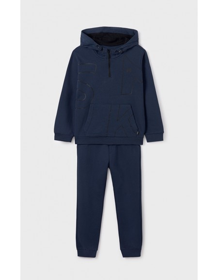 Blue Pullover tracksuit