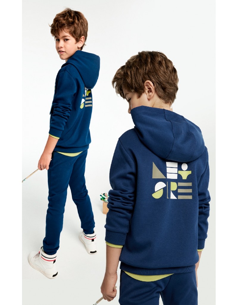 Navy Pullover tracksuit