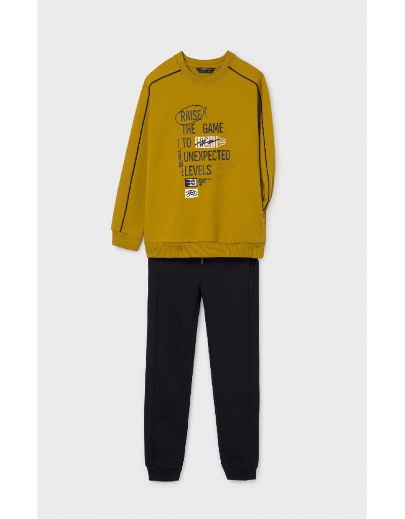 Yellow Pullover tracksuit