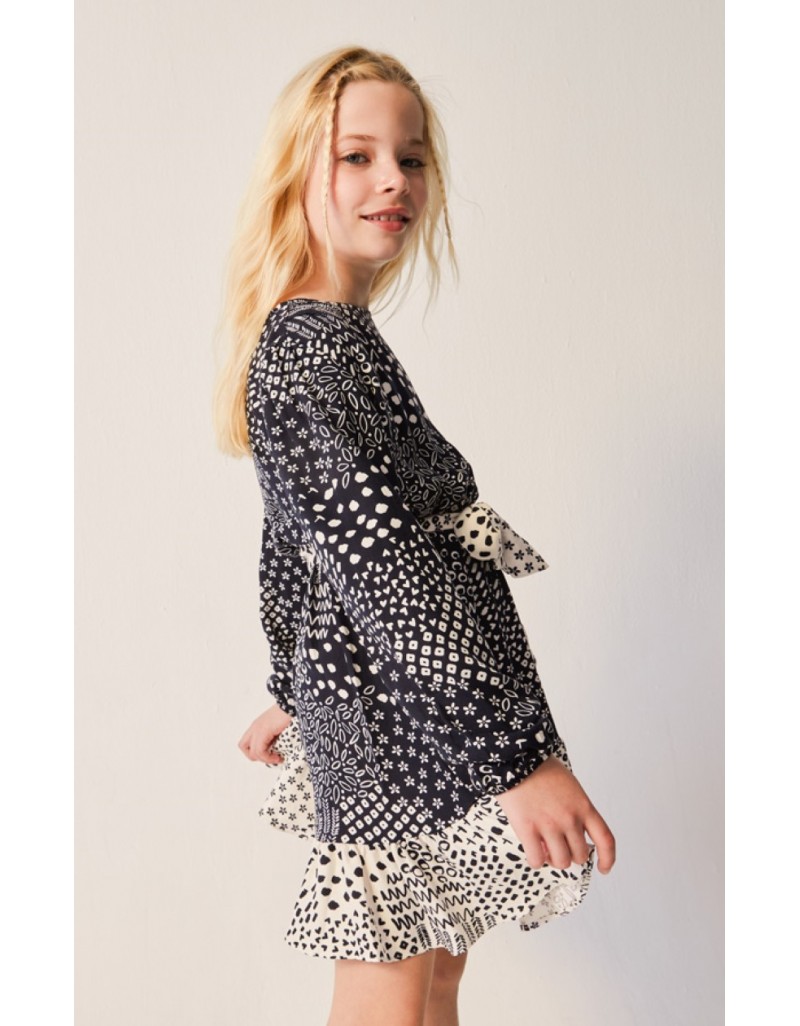 Black Printed dress