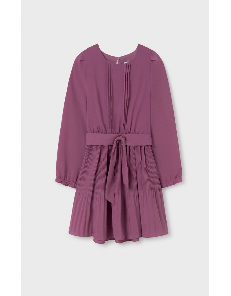 Purple Pleated dress