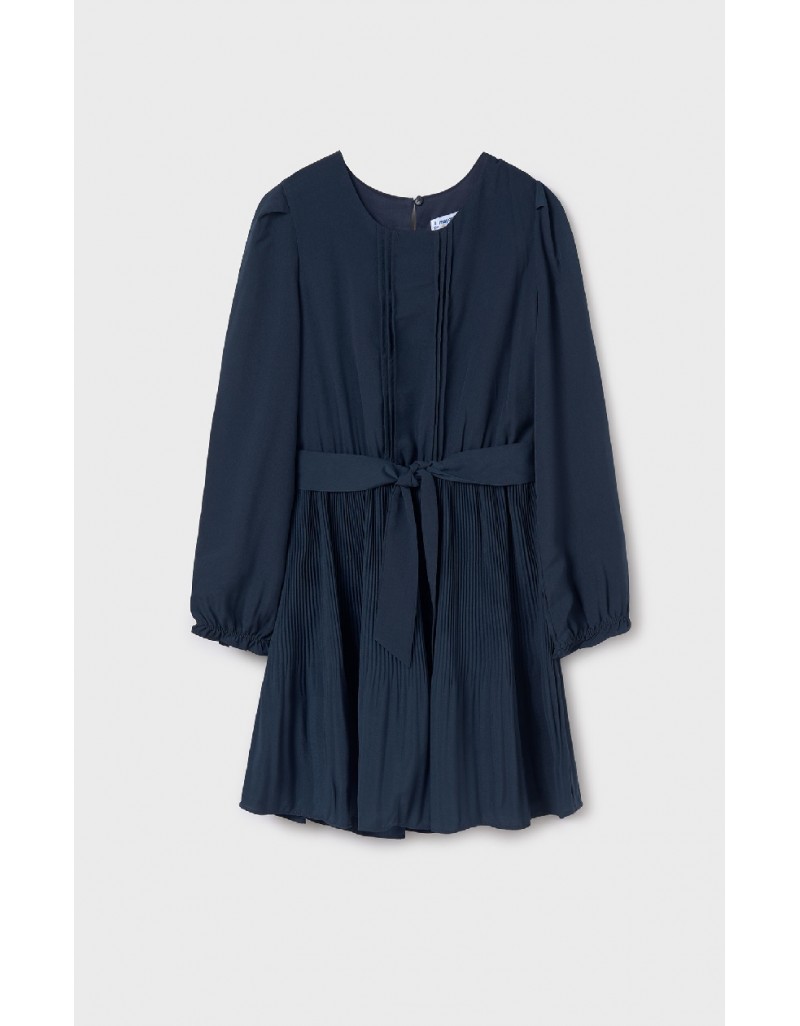 Navy Pleated dress