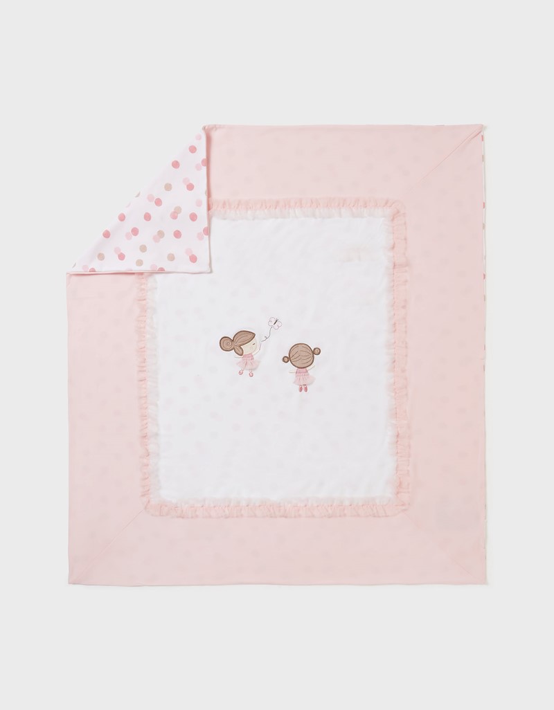 Baby Rose Embroidered blanket