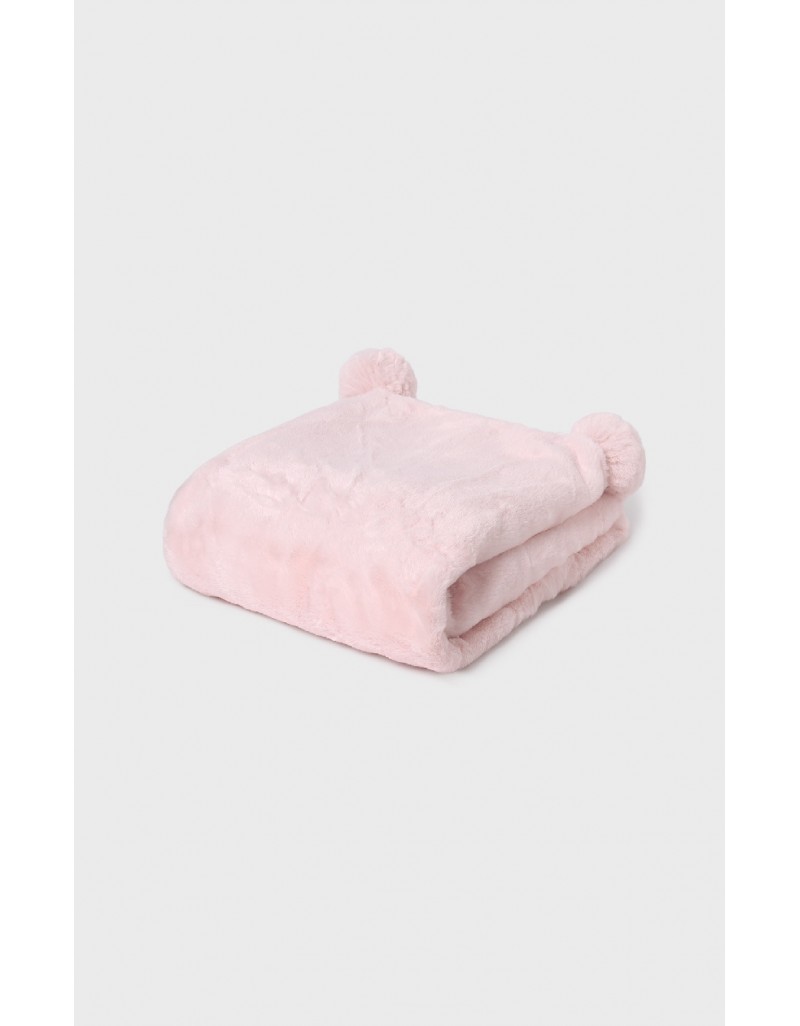 Pink Pompom fur blanket