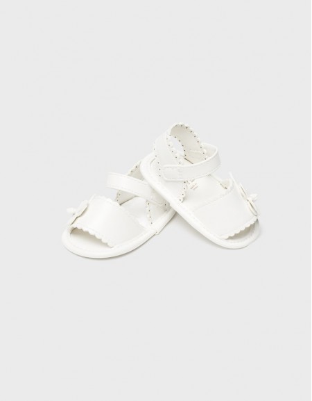 White Flower sandals