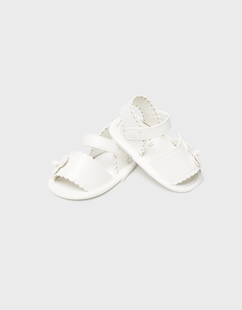 White Flower sandals