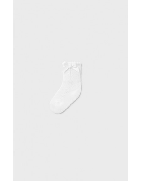 White Openwork Socks