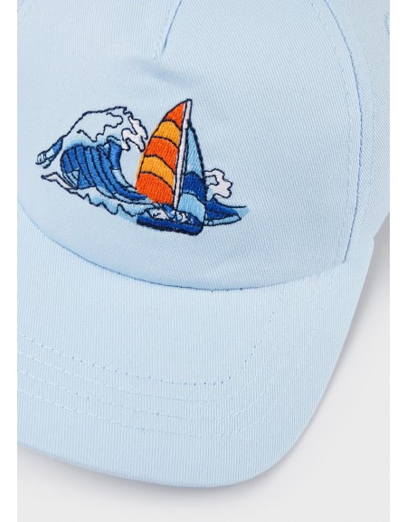 Wave blue Hat