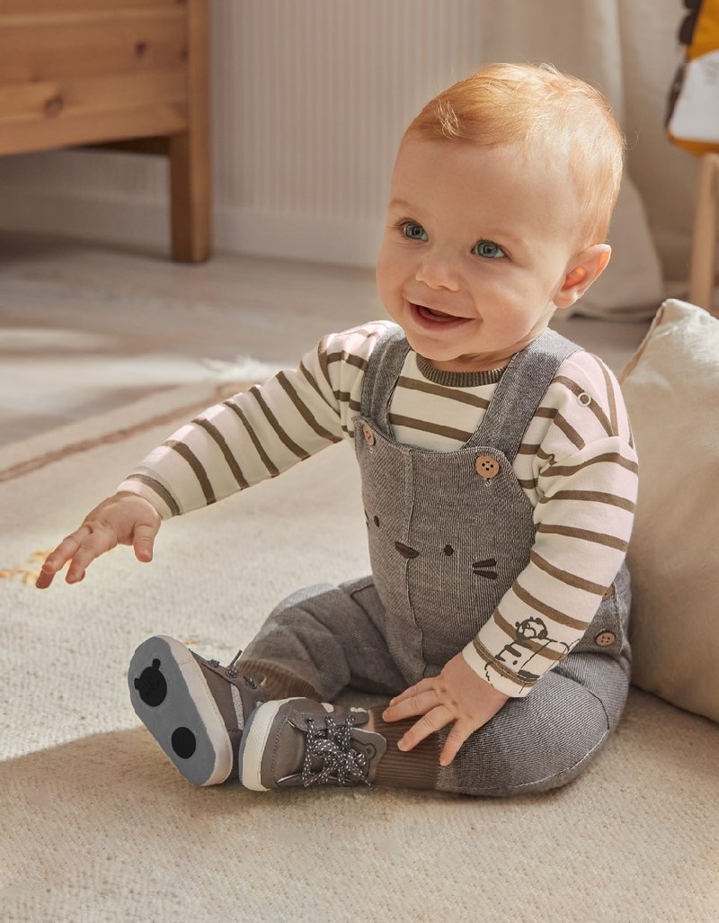 Chocolate Fleece romper set