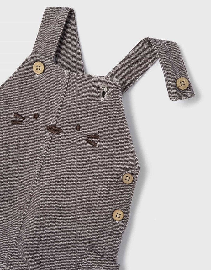 Chocolate Fleece romper set
