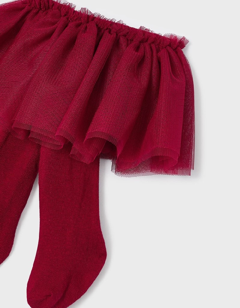 Red Tulle skirt with headband set