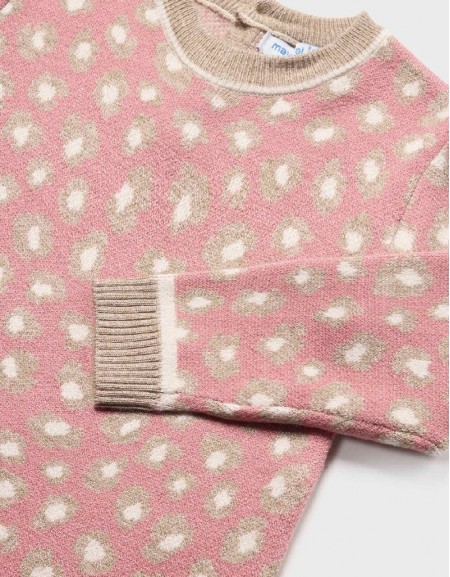 Blush Printed knit dress
