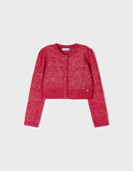 Red Knitting cardigan