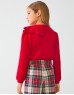 Red Gliter ruffle pullover