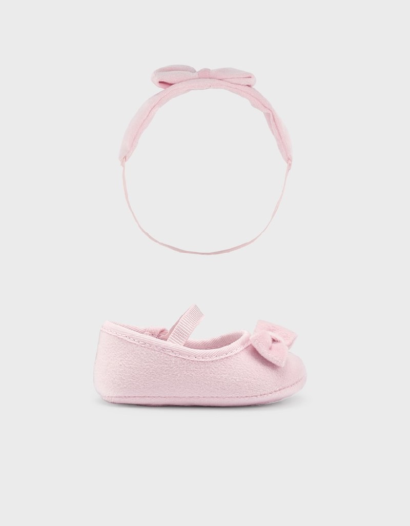 Baby Rose Shoes with headband