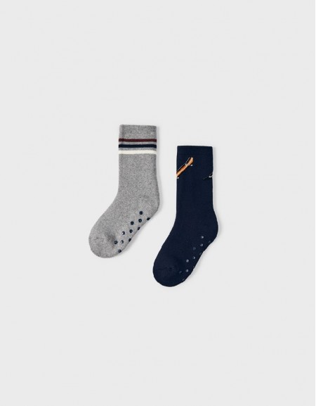 Navy Anti-slip socks set