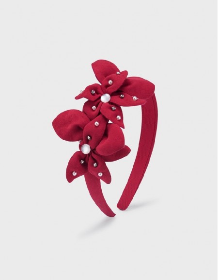 Red Flowers headband