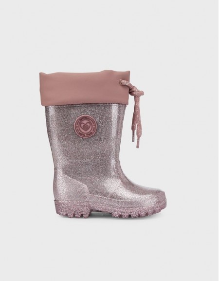 Rose-Silve Rain boots glitter