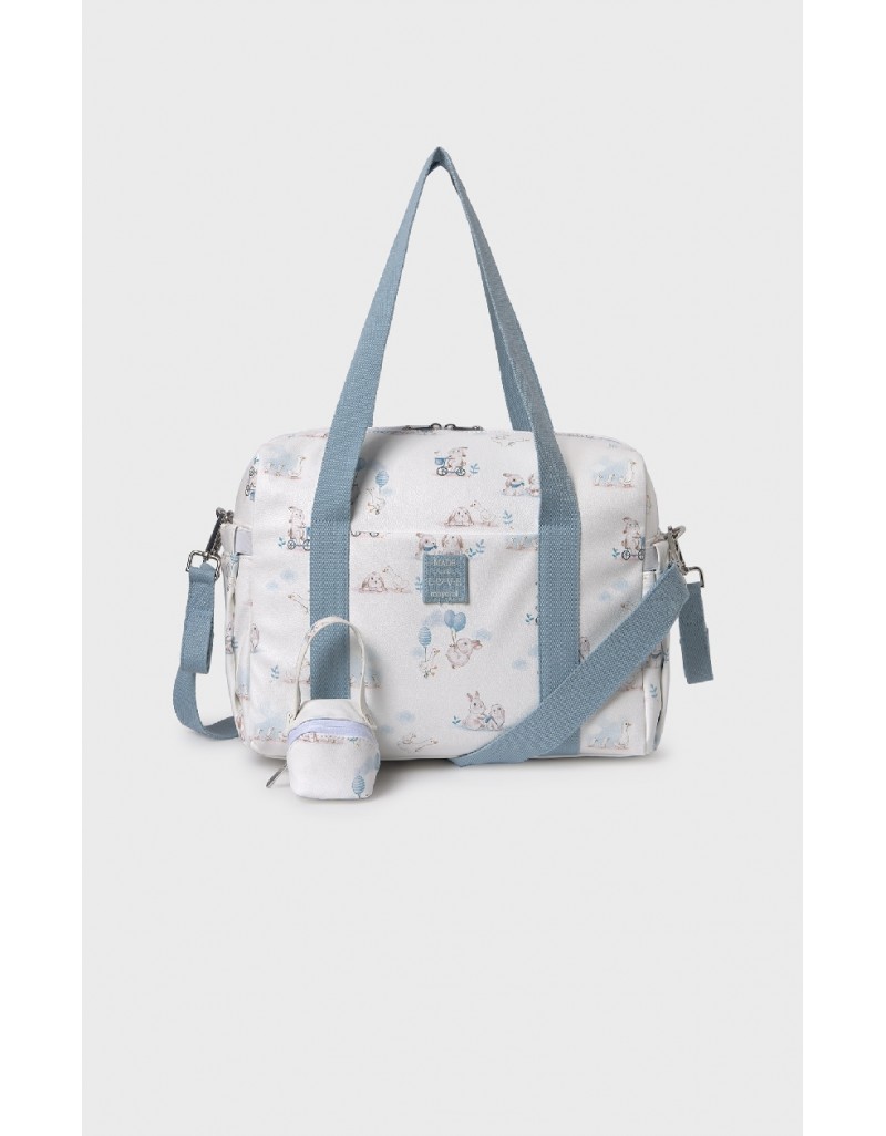 Blue Printed handbag