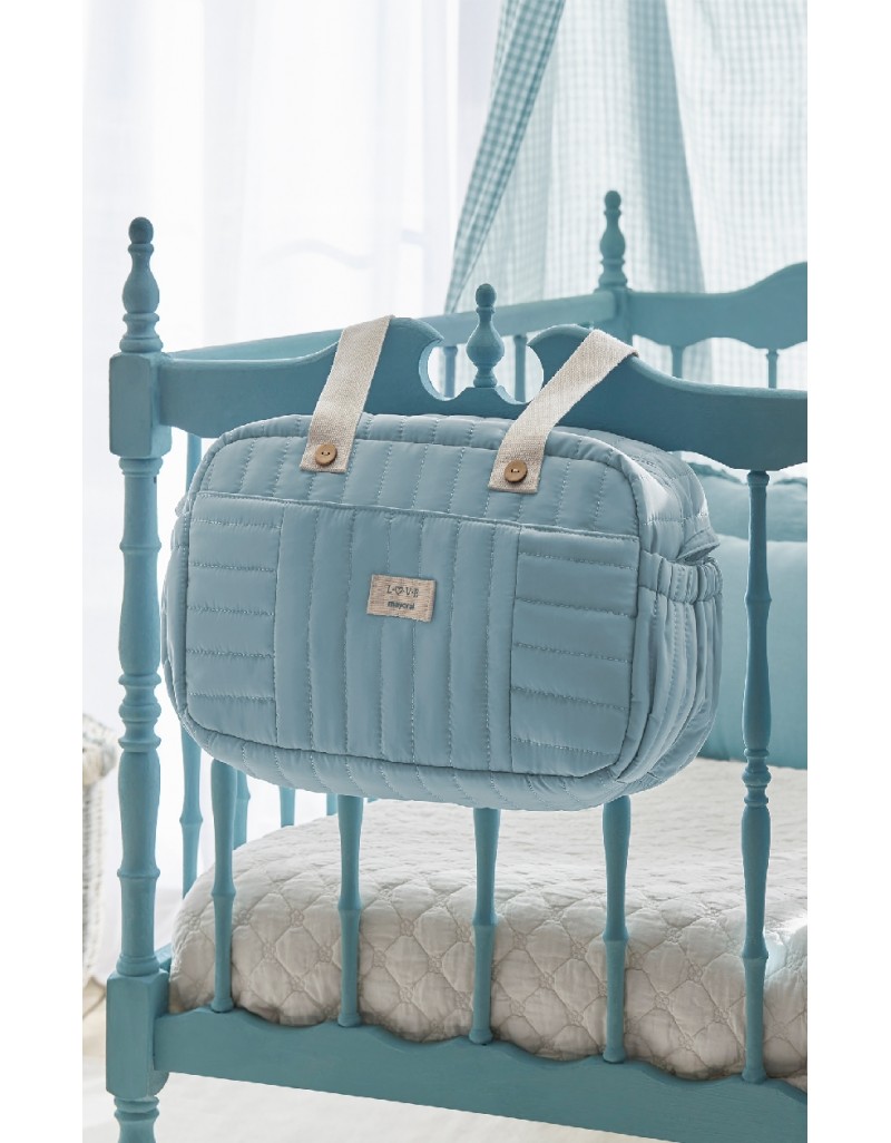 Blue Padded handbag