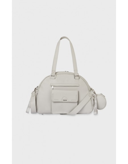 Grey Handbag with accessories