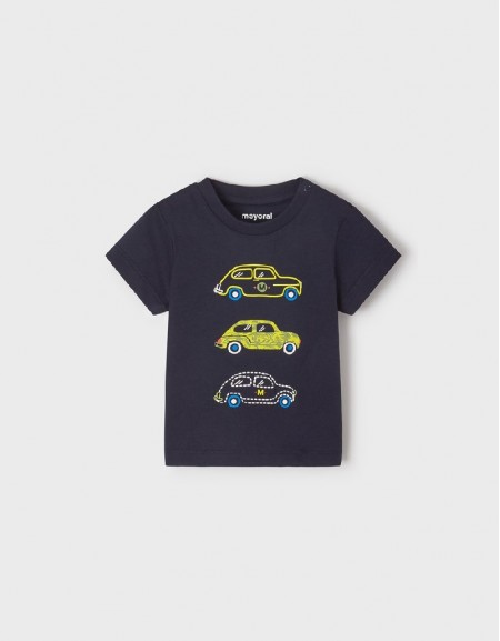 Navy S/S Car T-Shirt
